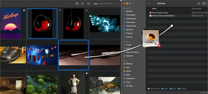 Dragging Images Out of Zenspire