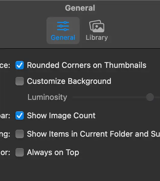 Zenspire Settings Window