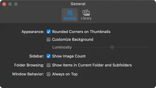 Zenspire Settings Window